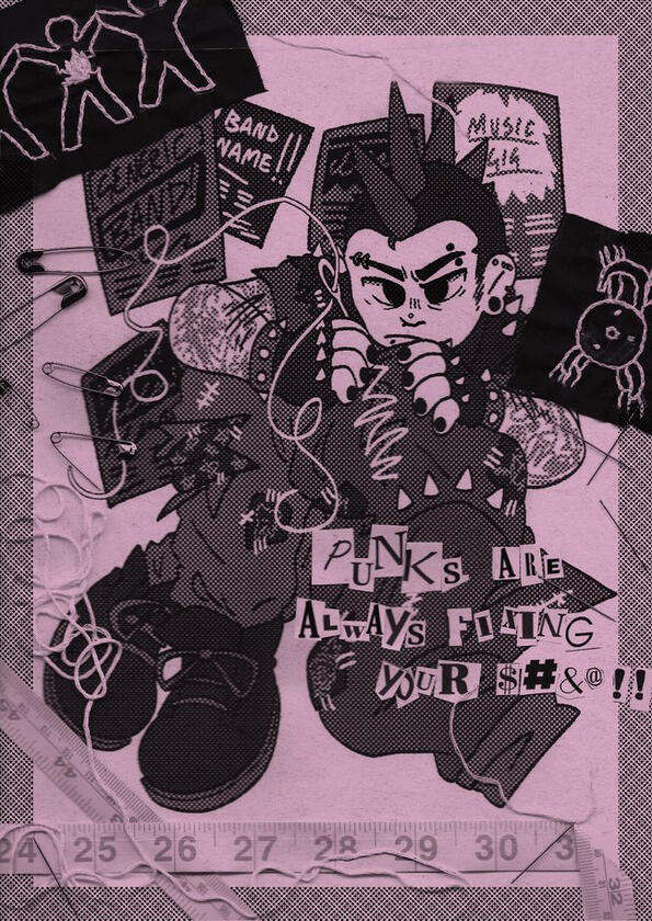 &quot;STEP UP!&quot; - Multi-media created print