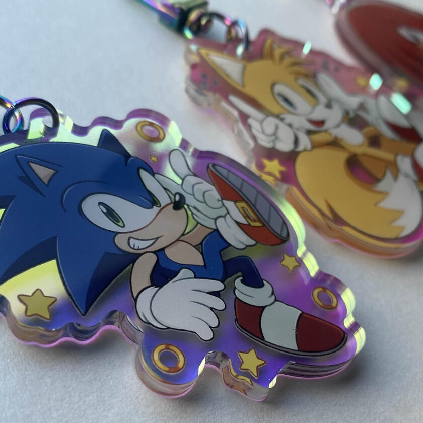 Acrylic keychains of my designs