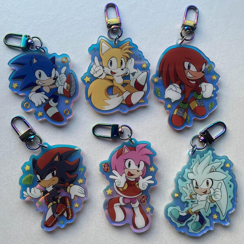 Acrylic keychains of my designs
